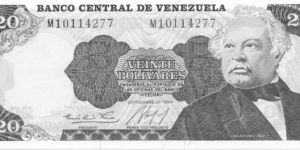 P64a - 20 Bolivares - 25.09.1984 Banknote