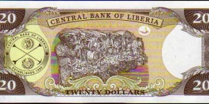 Banknote from Liberia