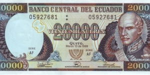  20,000 Sucres Banknote