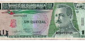 1 Quetzal - Banco de Guatemala Banknote