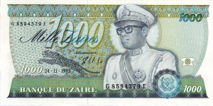  1000 Zaires Banknote