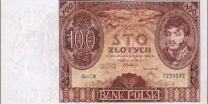 Poland 100 zlotych 1934 Banknote