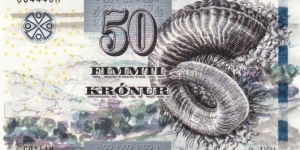 Faeroe Islands 50 kronur 2011 Banknote