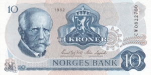 Norway 10 kroner 1982 Banknote
