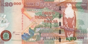 Zambia 20k kwacha 2003 Banknote