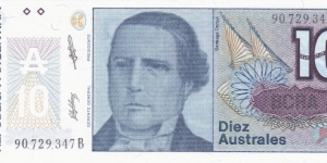 Argentina 10 australes 1985-1989 Banknote