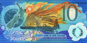 New Zealand 10$ 2000 
