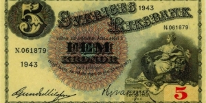 5 Kronor Banknote