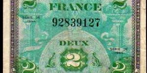 2 Francs__
pk# 114 a__
Allied Military Currency__
series: 92839127 Banknote