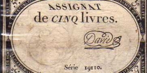 5 Livres__
pk# A 76__
31.10.1793__
Different Signature Banknote