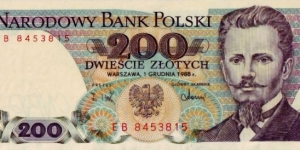 200 Zlotych Banknote