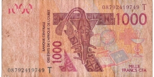 1000 Francs(Togo) Banknote