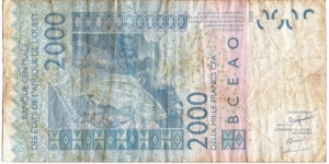 Banknote from Benin