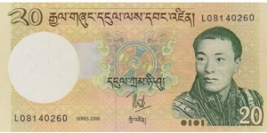 Bhutan 20 Ngultrum 2006 Banknote