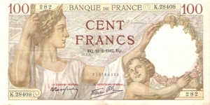 100 francs Sully Banknote