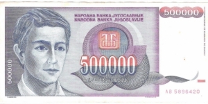 500.000 Dinara Banknote