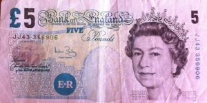 England 5 Pound Banknote