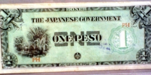 Japanese Invasion Money; 1-Peso; Plantation Banknote