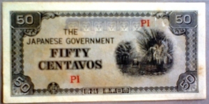 Japanese Invasion Money; 50 Centavos; Banknote