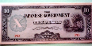 Japanese Invasion Money; 10-Pesos; Banknote