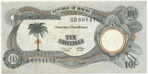 Biafra-Republic 10 Shillings 1968 Banknote