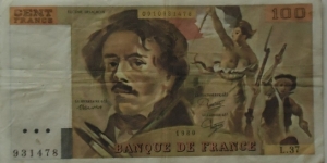 100 Francs Delacroix Banknote