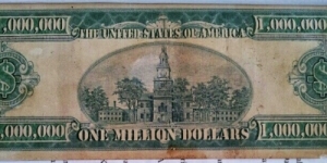 USD1 Million Silver Certificate 1928 & 1934 For Sale USD1.5 Million Banknote