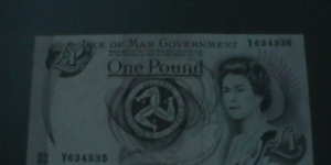 Isle of Man, 1 pound 1983 Banknote