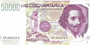 50.000 Lire Banknote