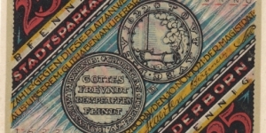 Notgeld 25 Pfennig Banknote