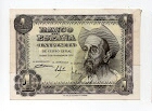 1 PESETA BANCO DE ESPANA Banknote