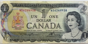 1 Dollar Ottawa Banknote