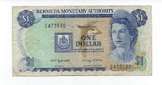 1 Dollar Bermuda Monetary Authority Banknote