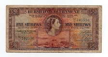 5 Shillings Bermuda Government Banknote