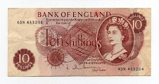 10 Shillings Bank of England Banknote