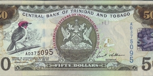Trinidad & Tobago 2012 50 Dollars.

50 Years of Independence.

Cut unevenly. Banknote