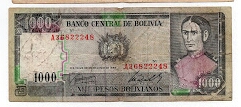 1000 Bolivianos Banco Central de Bolivia Banknote