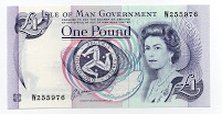 1 Dollar Isle of Man Government Banknote