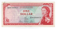 1 Dollar East Carribean Currency Authority  Banknote