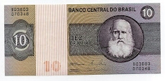 10 Cruzeiros Banco Central de Brasil Banknote