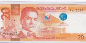 Philippines 20 Pesos Replacement - Starnote NGC Banknote