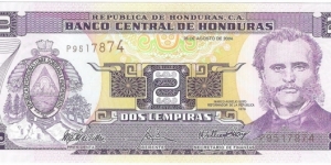 2 Lempiras(2004) Banknote