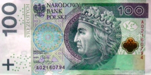 100 Złotych 
AO2160794 Banknote