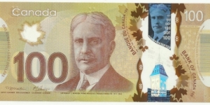 Canada 100 Dollars plastic Banknote
