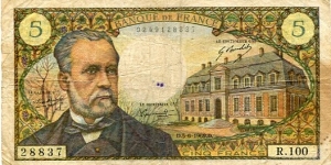 5 Francs__
pk# 146 b__
05.06.1969 Banknote