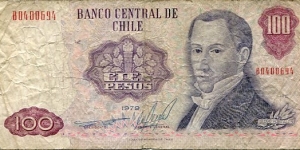 100 Pesos__
pk# 152 b Banknote