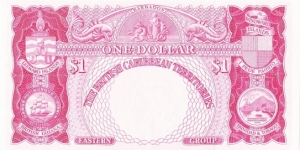 Banknote from East Caribbean St.