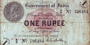 India 1917 1 Rupee.

Cawnpore issue.


Extremely difficult to find! Banknote
