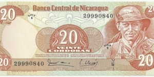 NicaraguaBN 20 Cordobas 1979 Banknote