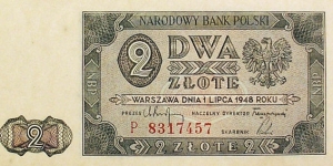 2 Złote Banknote